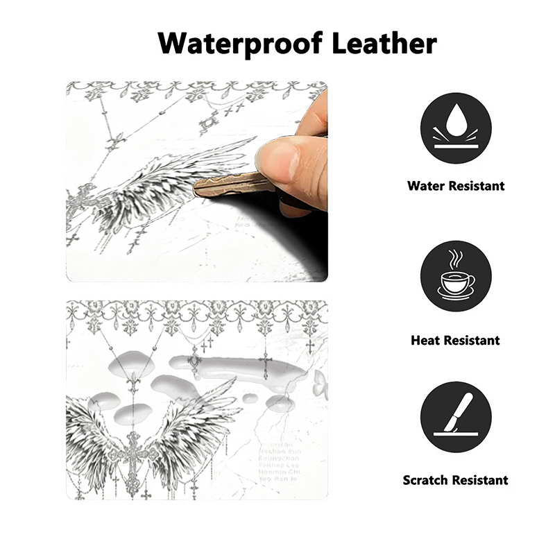 Leather Mousepad Black White A - Pc Gaming Keyboard And Mouse ulasan dan harga